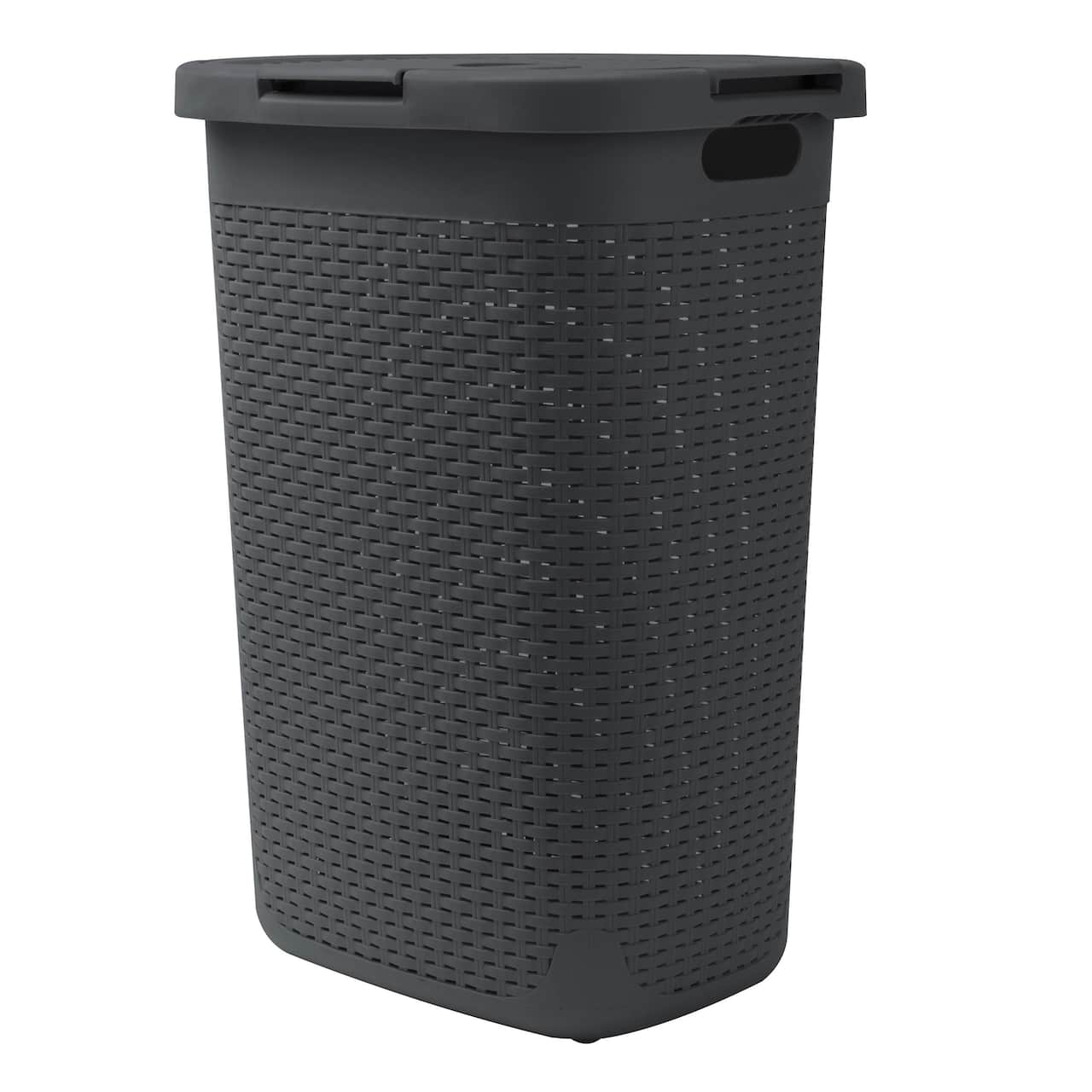 Mind Reader 60L Hamper Laundry Basket with Cutout Handles